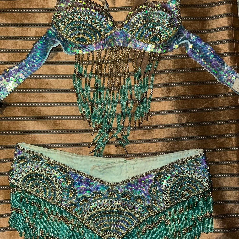 Sequin and Beaded Samba/Belly Dance Set